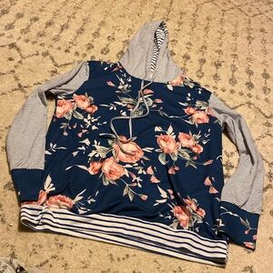 Cute floral hoodie